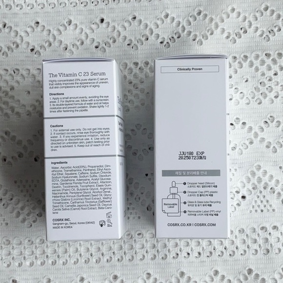 Two COSRX The Vitamin C 23 Super Vitamin E + Hyaluronic Acid LOT OF 2!!! - Picture 3 of 3